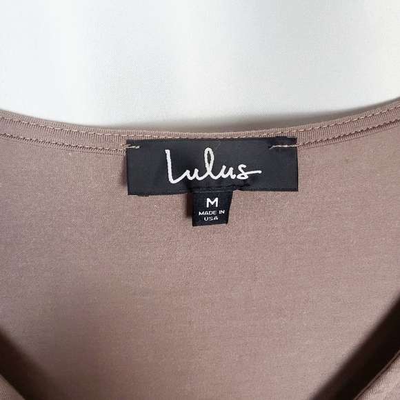 LULUS Glory of Love Taupe Shift Dress - Picture 4 of 6